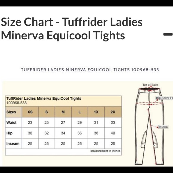 Tuffrider duck green ladies Minerva breeches full seat - Picture 4 of 4